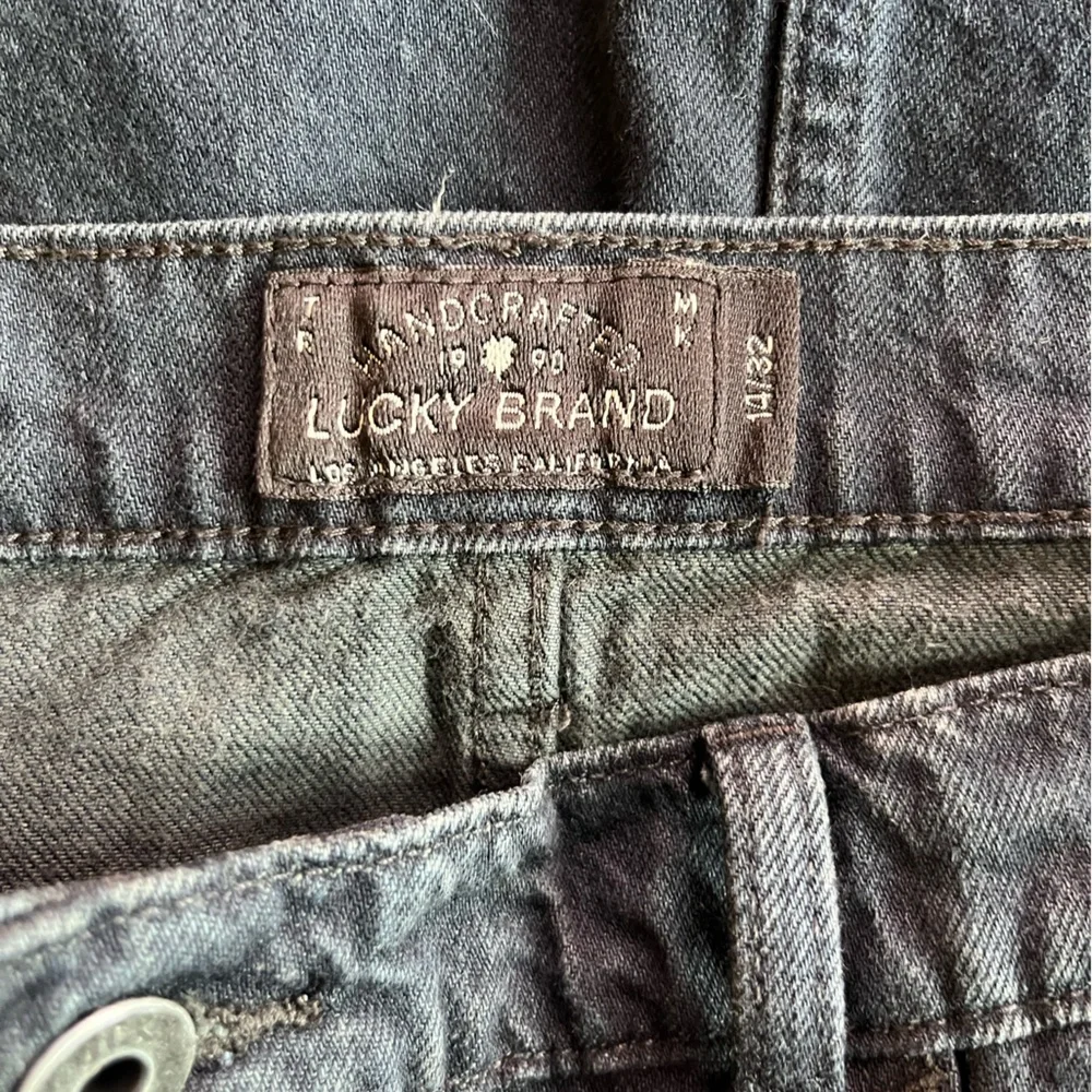 Lucky Brand Button Front Denim Skirt – Size 14/32 – Black Wash - Picture 3 of 5